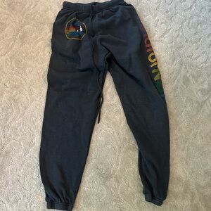 Dark grey Aviator Nation sweatpants